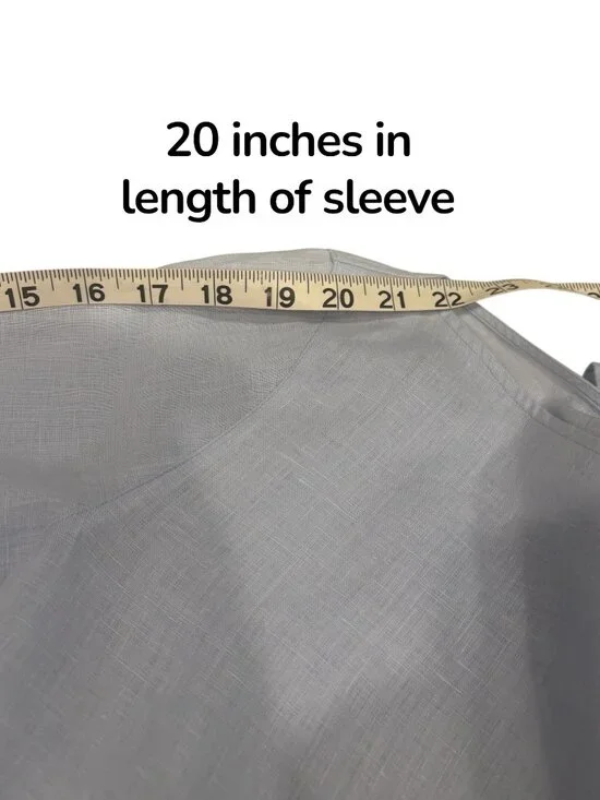 Massimo Dutti Linen Blend Blouse – Light Blue Minimalist Style - Picture 8 of 8